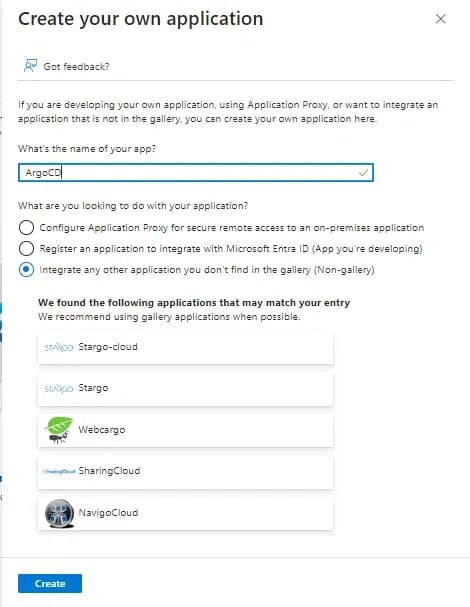 Creating non-gallery application Creating non-gallery application